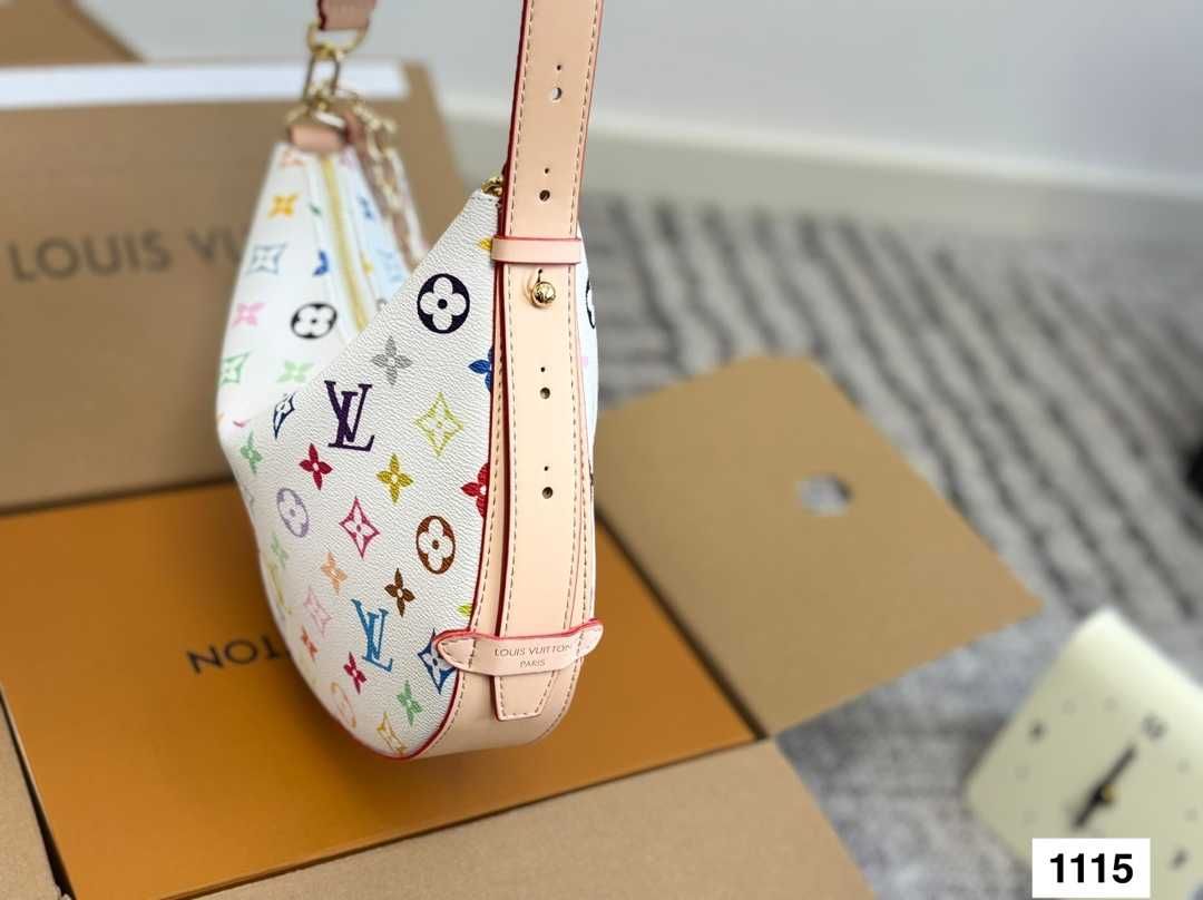 Сумка Louis Vuitton з принтом labubu 27×18 см