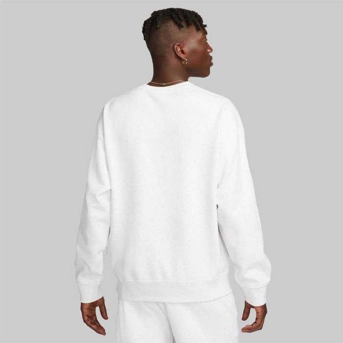 Світшот оверсайз Nike Solo Swoosh Crew Birch Heather/ White