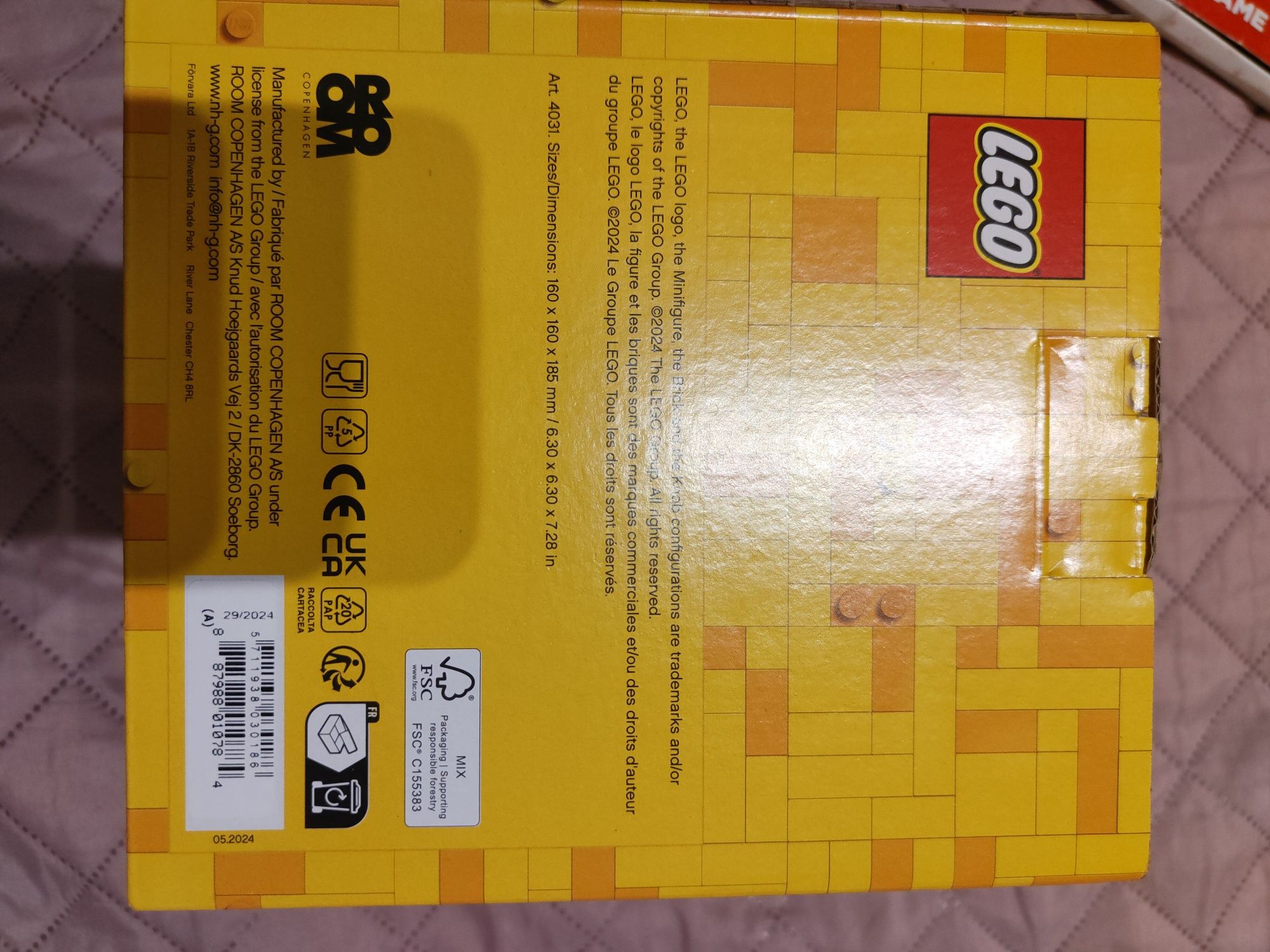LEGO pojemnik na klocki w kształcie głowy