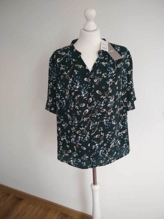 Luźna bluzka tunika b.young w kwiaty 38 M 40 L nowa z metką