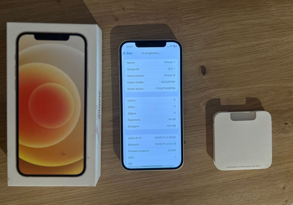 Iphone 12 white 64 GB