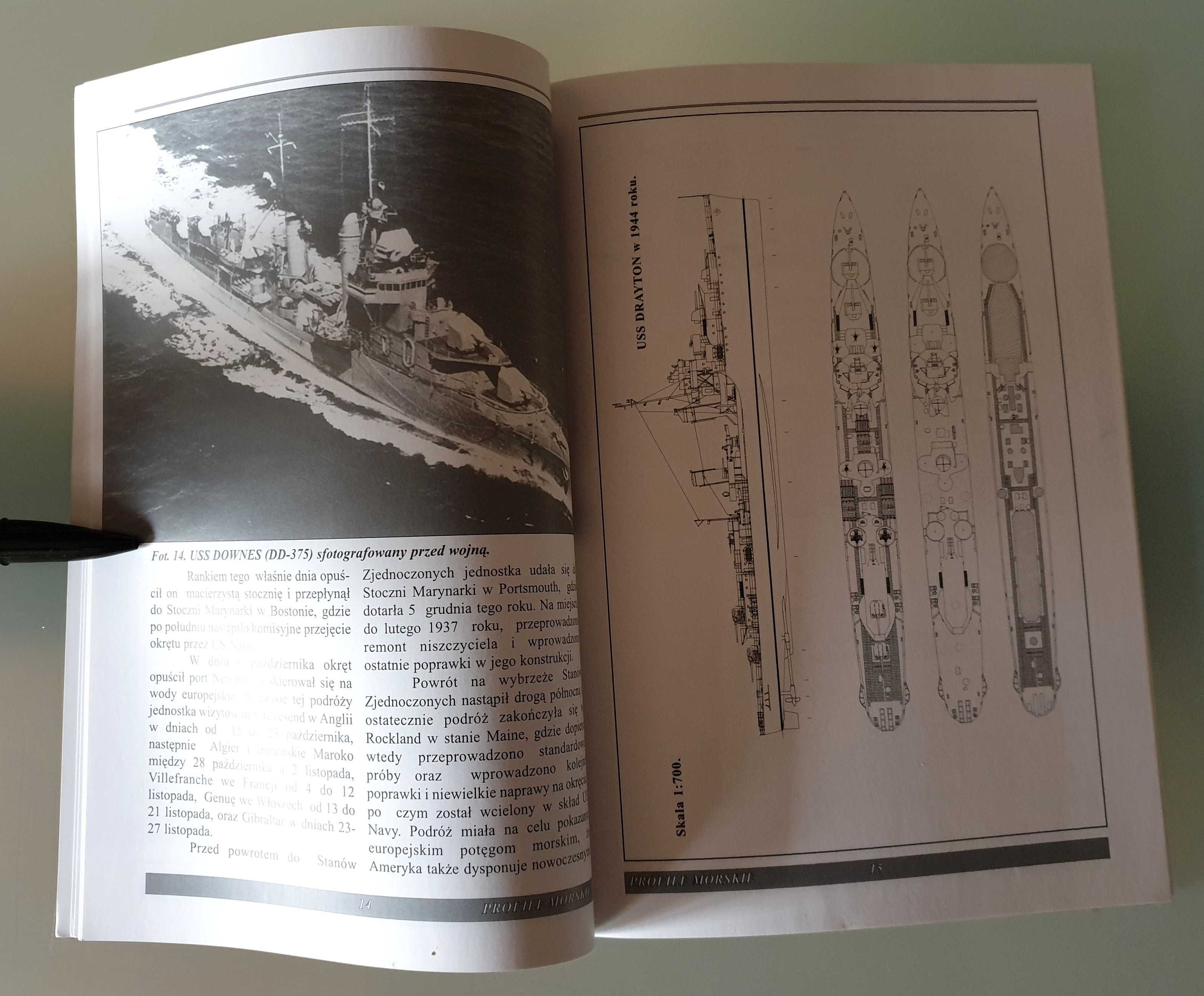 Profile Morskie 28 - Amerykański niszczyciel USS Drayton klasy Mahan