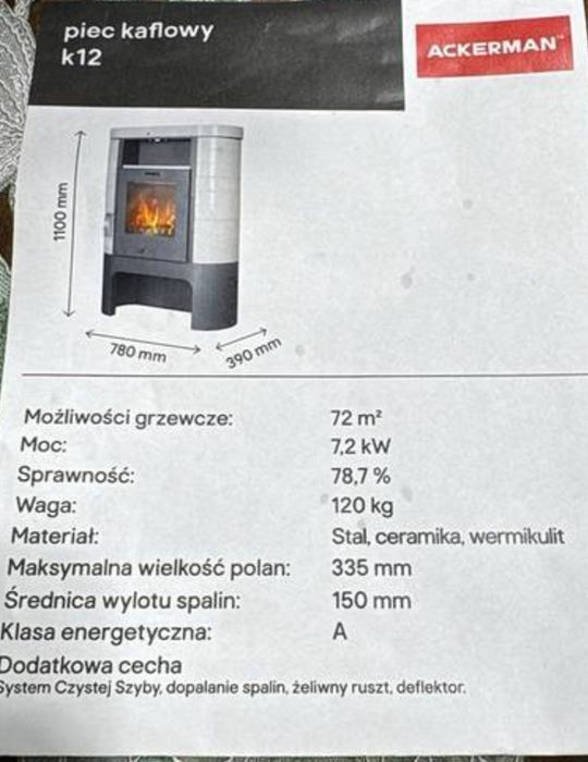 Piec Ackerman "koza"