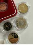 7 Moedas Proof de 1 Cent a 1 Euro Mónaco, 2005 e 2006