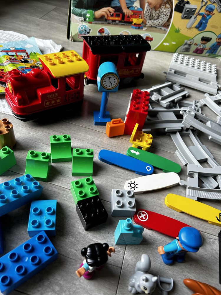 Klocki lego duplo , zestaw 10874, pociąg parowy