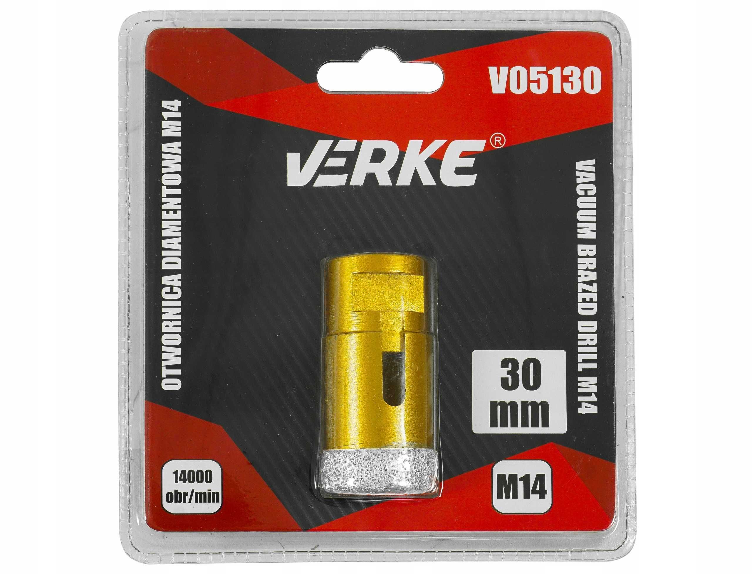 Mocna Otwornica Diamentowa 30mm Wiertło Koronka Szlifierka M14