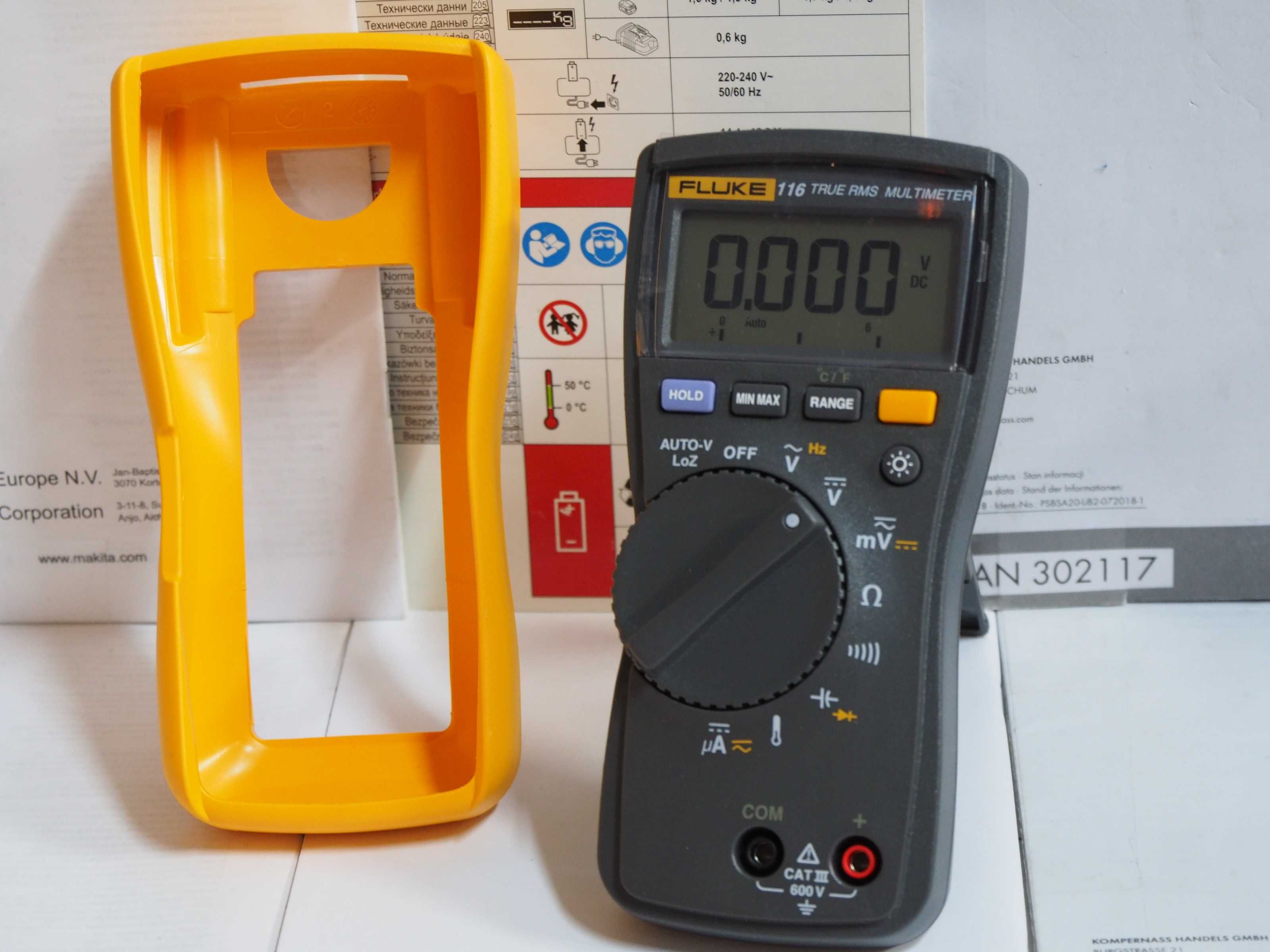 FLUKE 116 tester miernik bez kabli uni Nowy multimetr