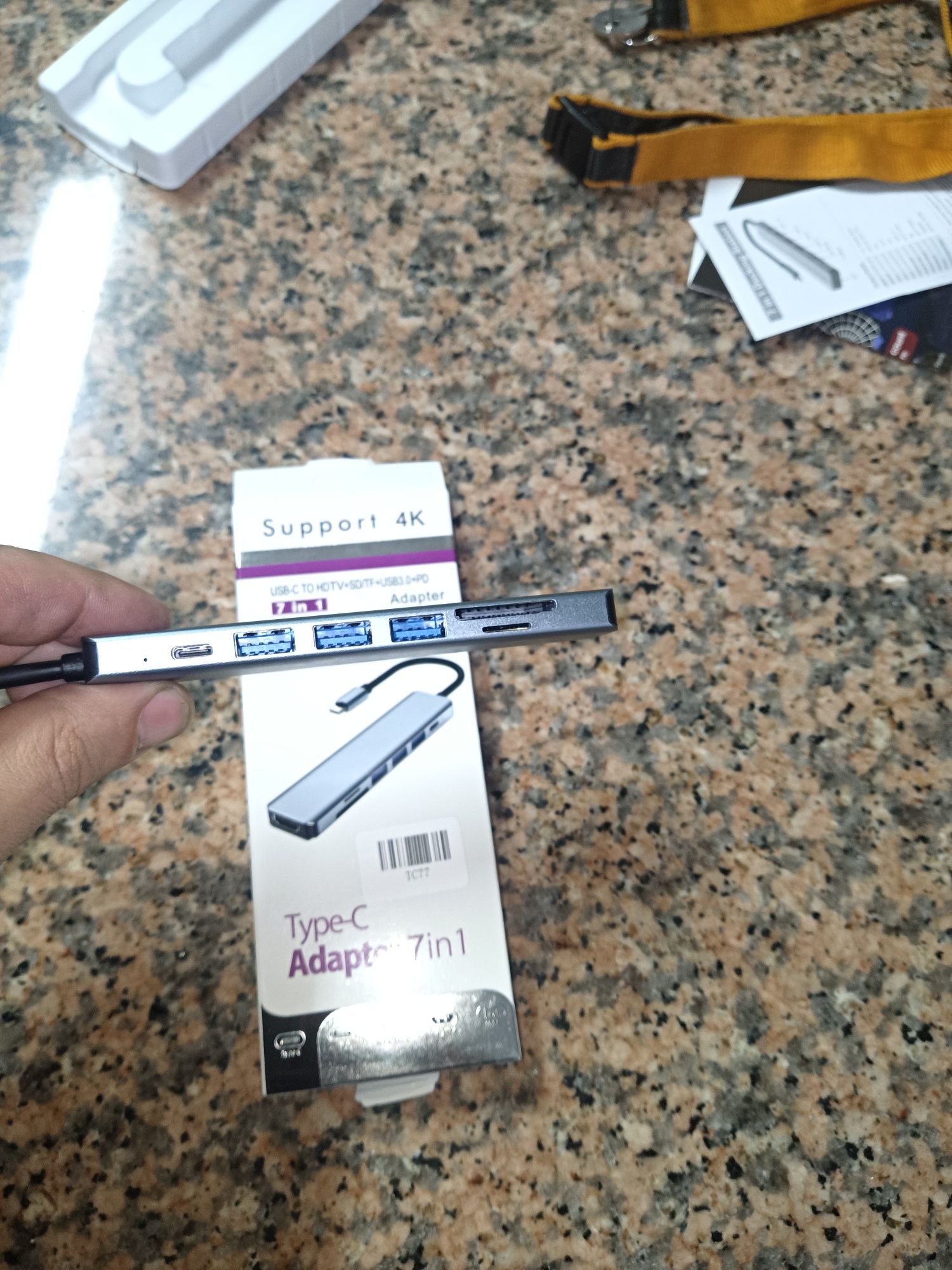 Adaptador USB C para  7 em 1