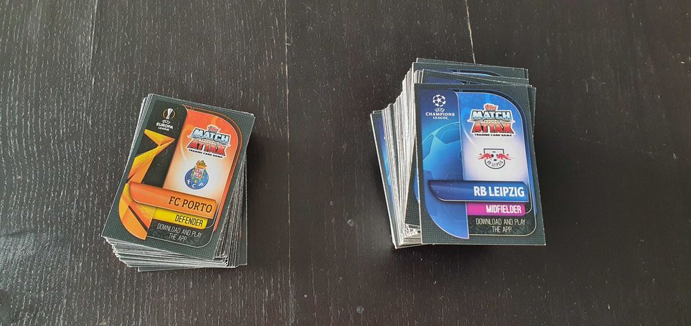Cartas match attax Europa e Champions league