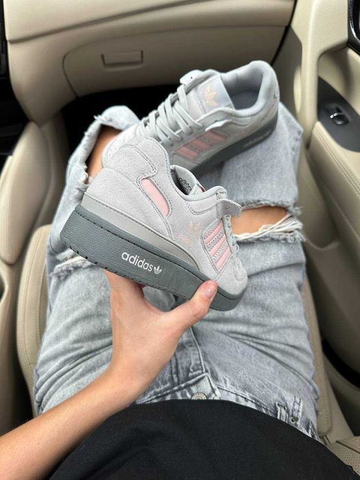 Кросівки Adidas Forum Low Grey Pink premium