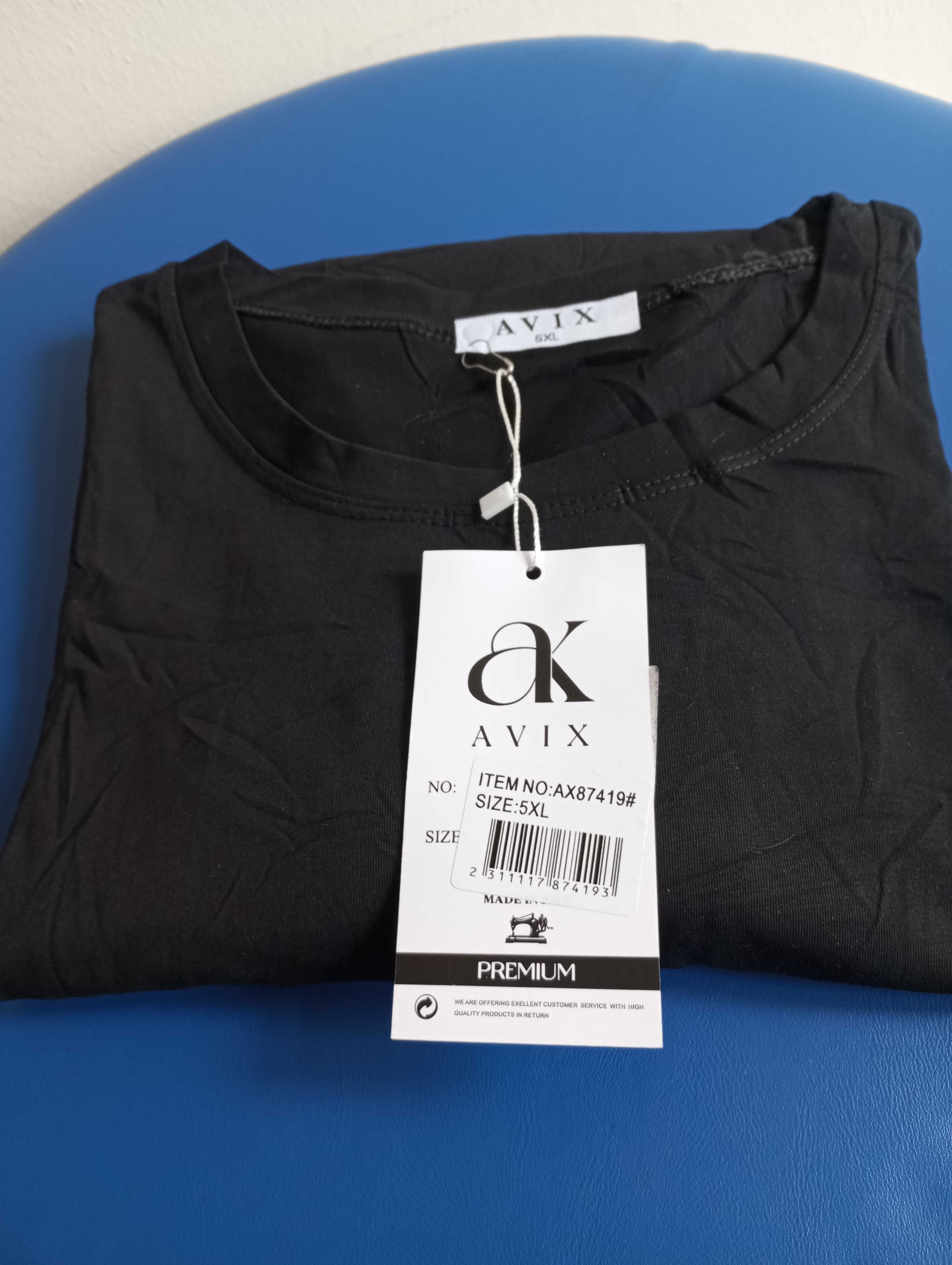 Sprzedam nową bluzę bawełnianą czarną 5 xl