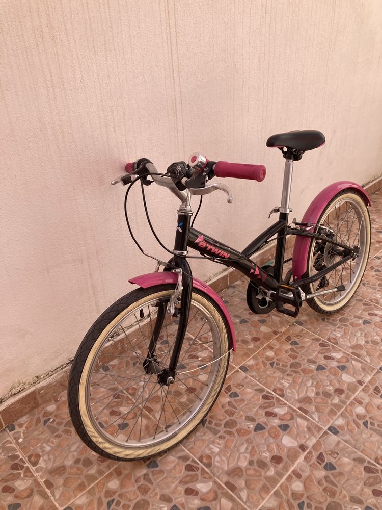 Bicicleta criança btwin rosa