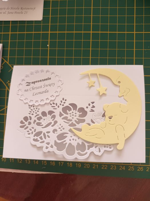 Zaproszenia na Chrzest I roczek