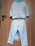 Komplet Boho sweter Newbie+ spodnie lniane H&M 104 wiosna lato