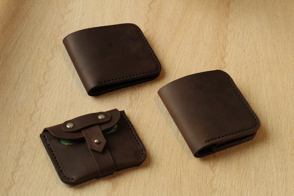 Мужской кожаный кошелек портмоне из кожи Кардхолдер холдер