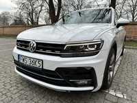 Volkswagen Tiguan R line wewnątrz czarny sufit i zew. 2.0 tdi DSG