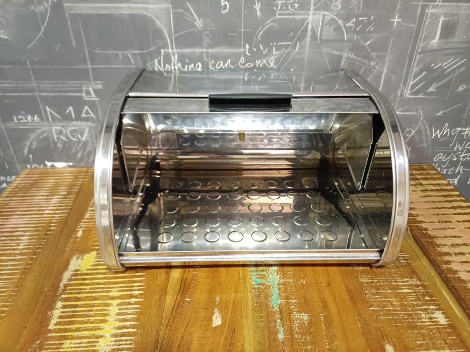 Caixa de pão brabantia inox 31 larg x 26 prof x 17 alt