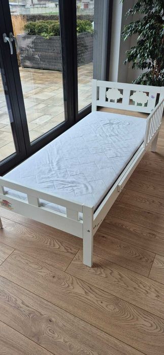 Łóżko dla dziecka ikea 70x160  Kritter z materacem