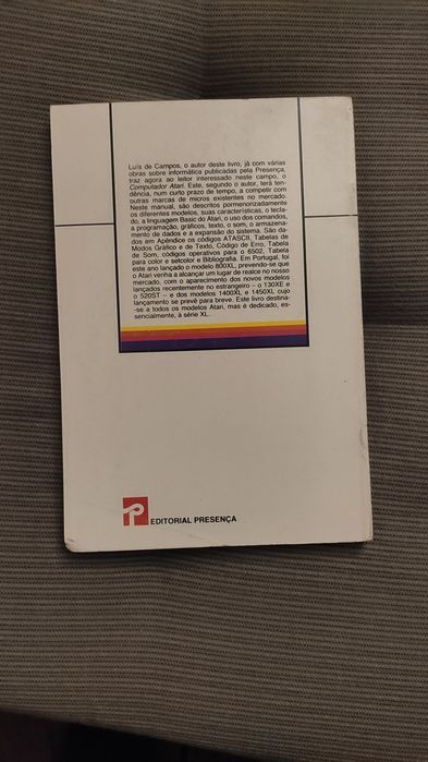 Livro Computador Atari - Luís de Campos - Manual do Utilizador