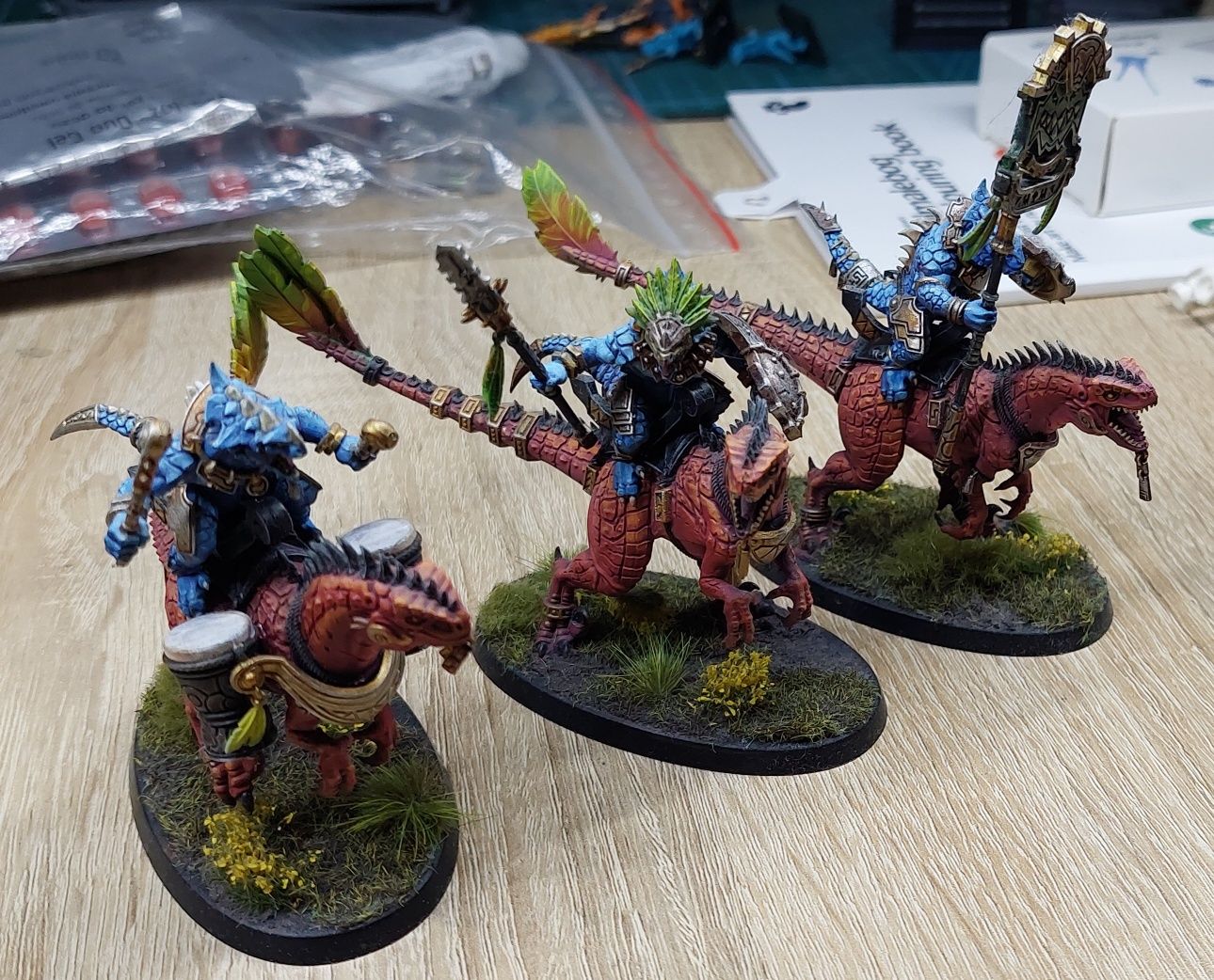 Warhammer seraphon aggradon lancers pomalowane