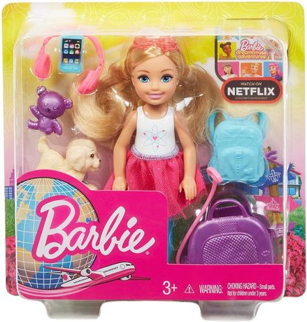 Кукла Барби: Челси и набор для путешествий. Barbie Travel Chelsea Doll