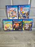 Zestaw 5 gier na ps4 minecraft,crash,spogebob,lego skup sprzedaż,