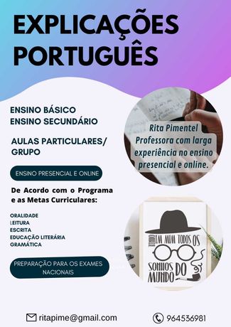 Explicações de Português Básico e Secundário