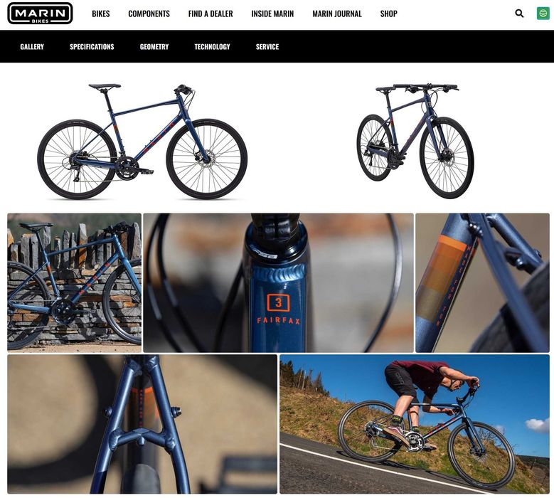 Bicicleta Marin  Fairfax 3, tamanho M, quadro em alumínio.