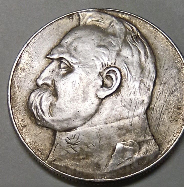 Moneta 10 złotych Piłsudski 1936