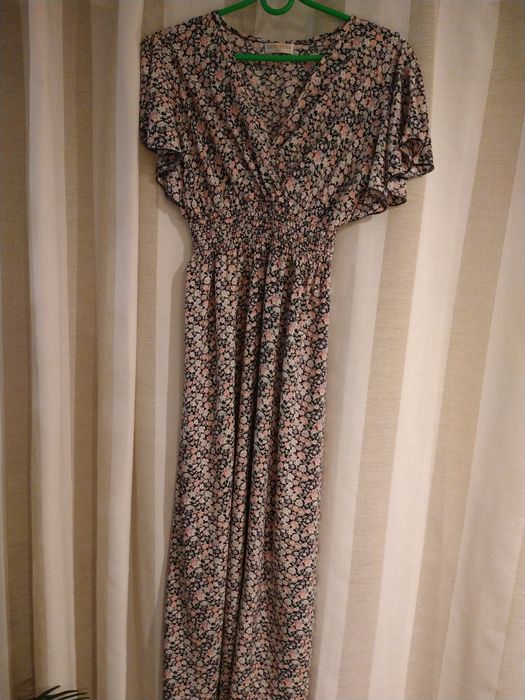 Sukienka MIDI z kwiatowym wzorem,M -ka,( pg)