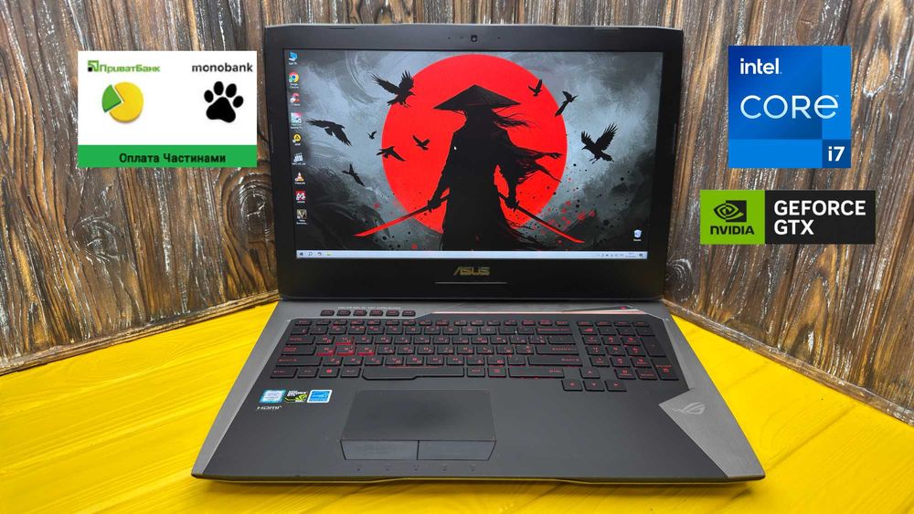 Стильний Геймерський Ноутбук Asus RoG G752VL /17 дюймів/GTX 965M 2 GB