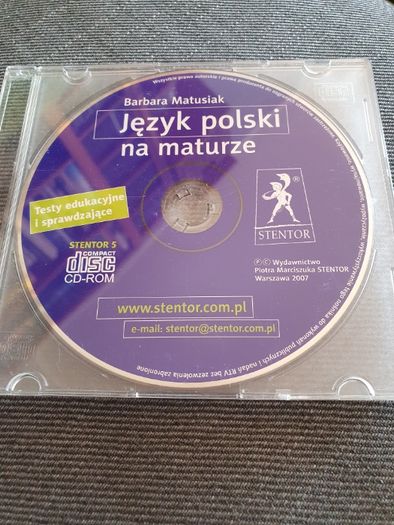 Komplet-płyta CD i książka z testami: Język polski na maturze