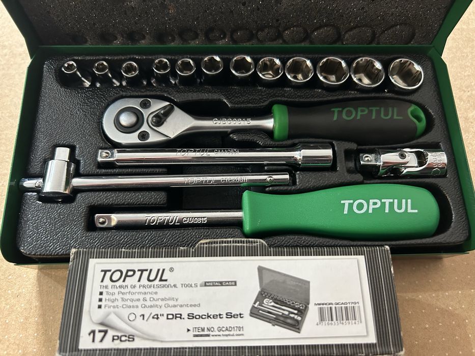 Набір інструменту в кейсі TOPTUL 1/4" 17ед. GCAD1701