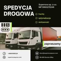 Spedycja dla plandek i wind 3.5t, 7.5t, 12t unia i kraj