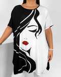 bluzka tunika -plus size--50,52,54,56-2xl, 3xl,4xl,5xl,6xl-