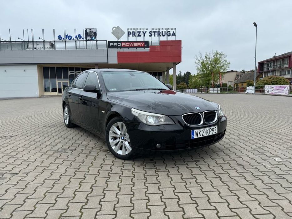 BMW e60 525i 192km 2003r czarna skóra automat