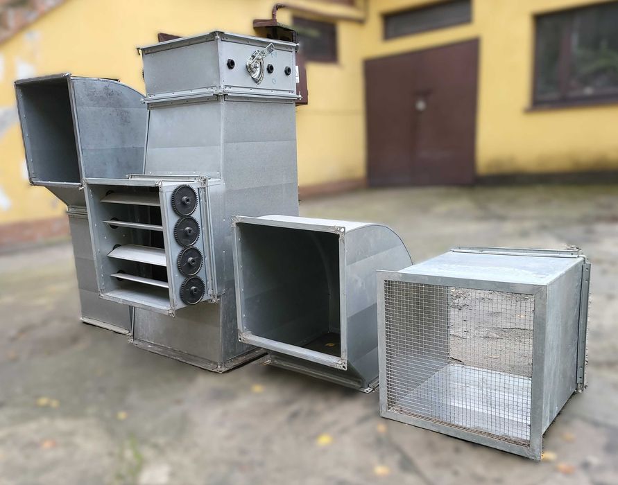 Elementy instalacji nadmuchu powietrza