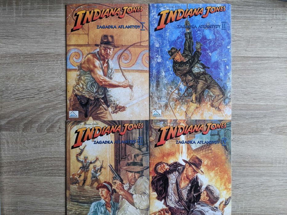 Indiana Jones Zagadka Atlantydy 1-4 1997 wydanie pierwsze