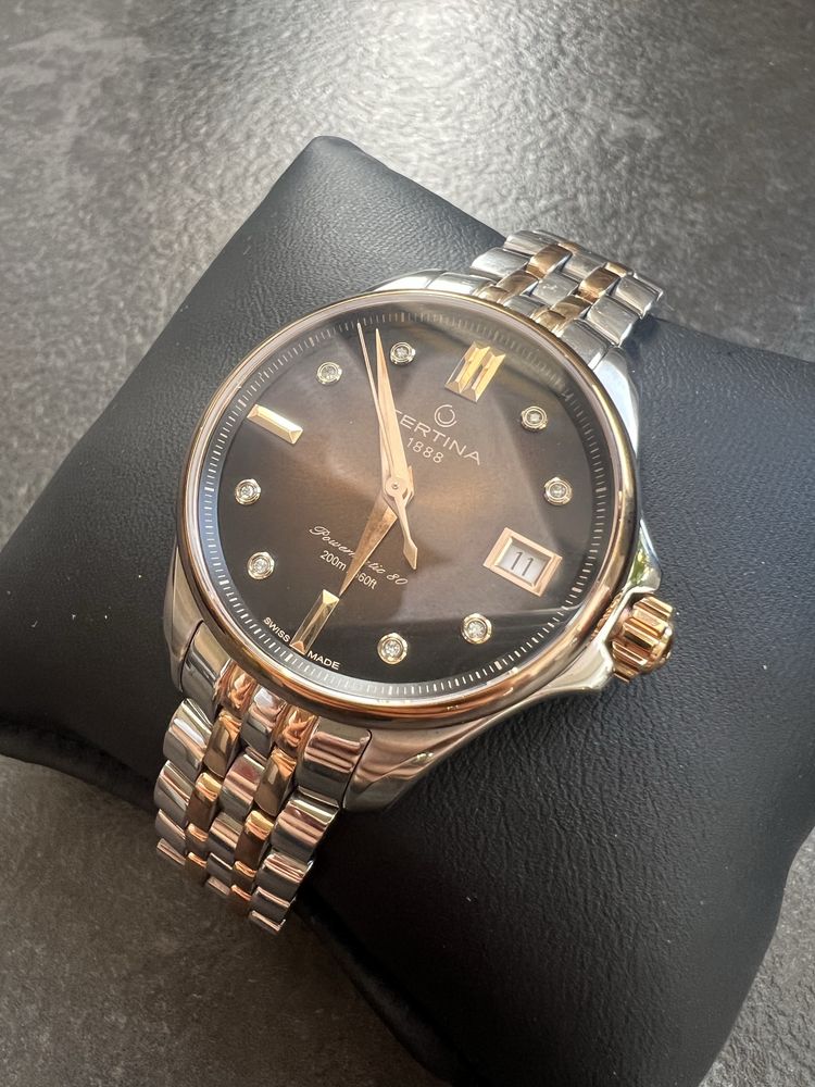 zegarek damski różowe złoto Certina DS Action Lady Powermatic 80