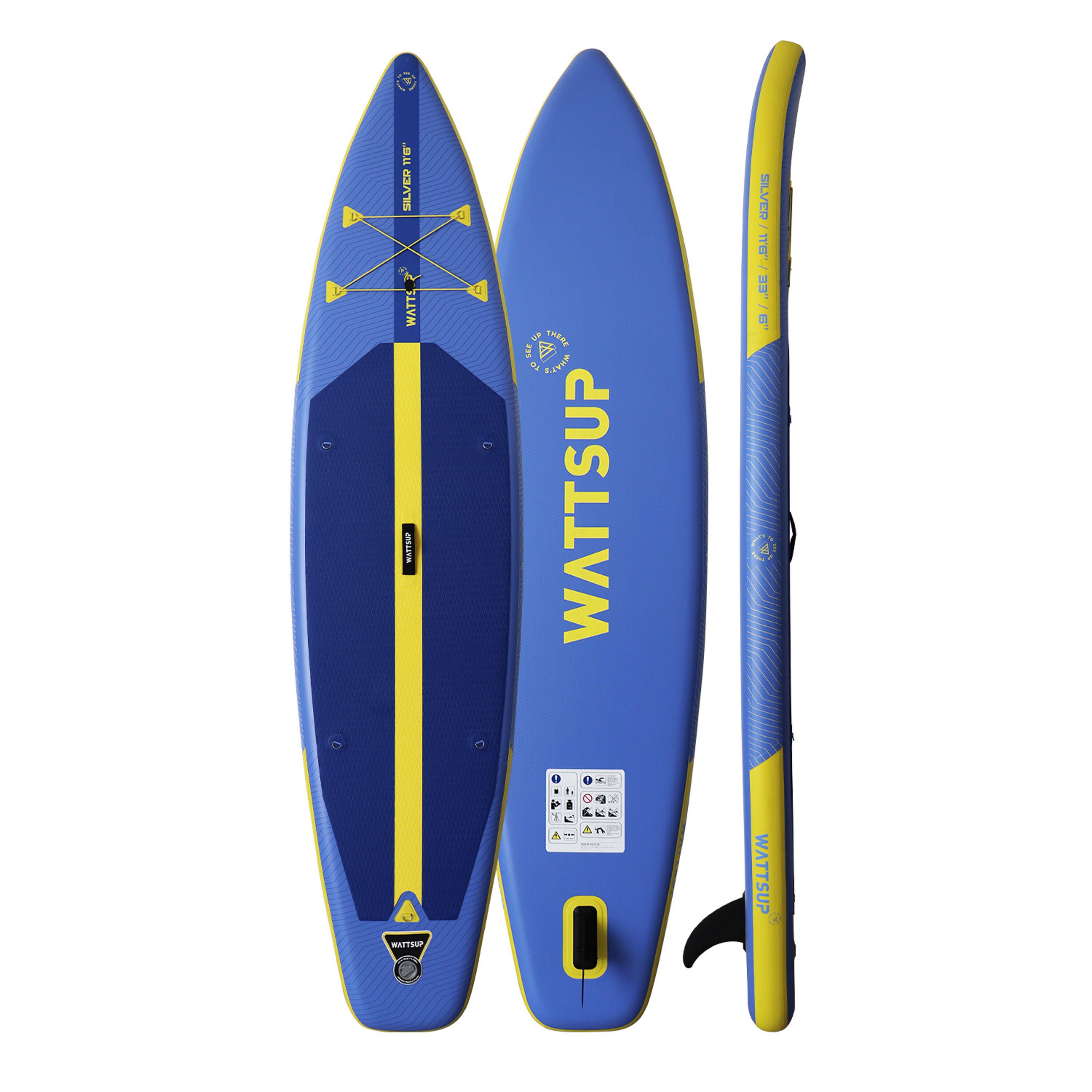 Conjunto de stand up paddle insuflável Wattsup SILVER 11'6