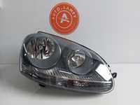 Lampa przednia prawa VW Golf 5 Jetta szara Europa