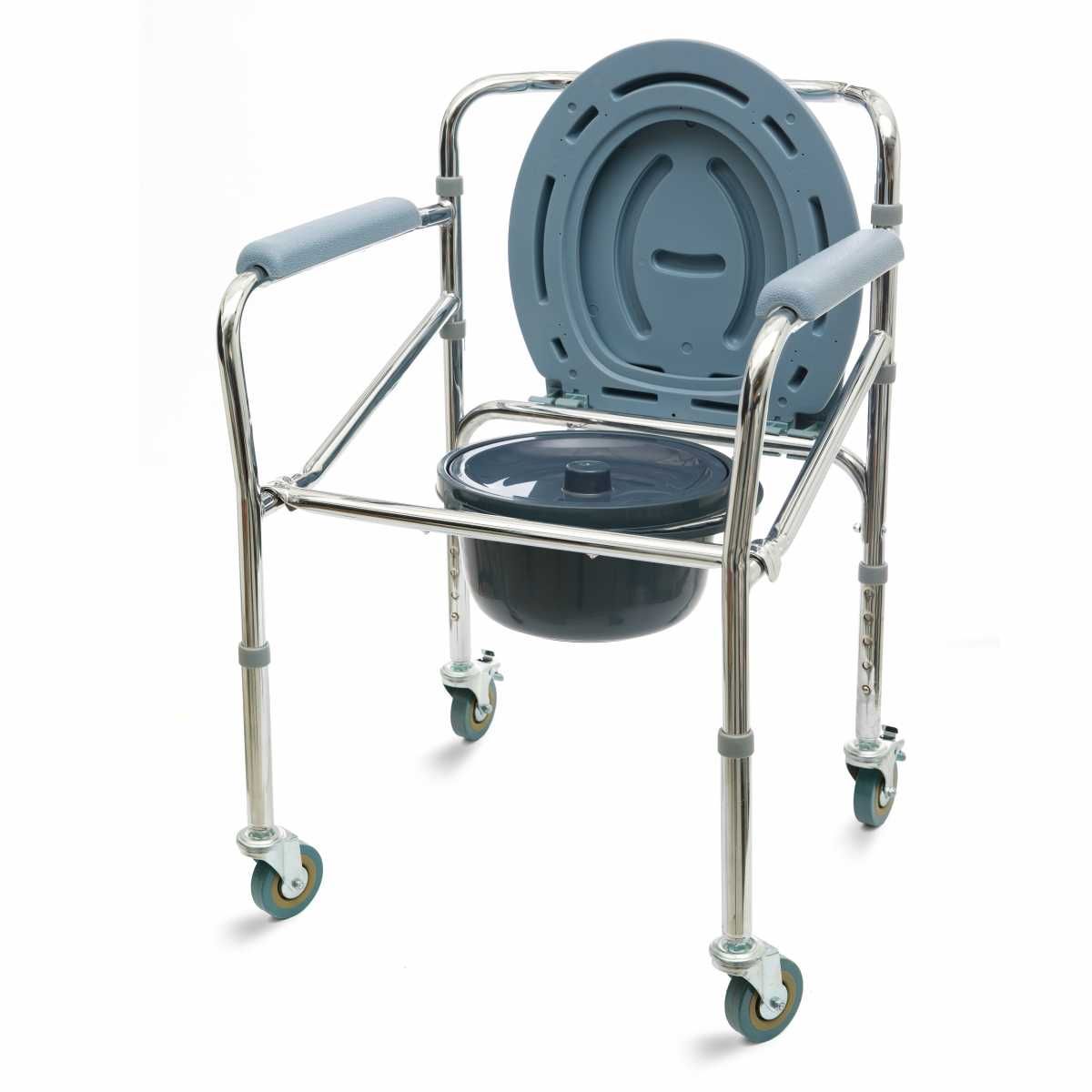 Крісло-туалет стандартне на колесах MED1-N38
