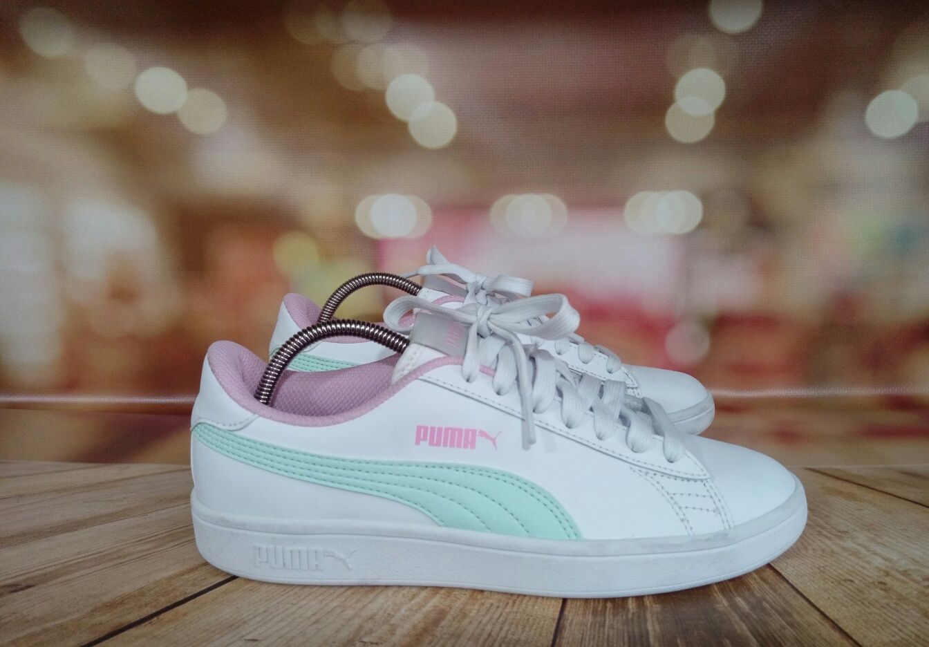 Оригинал новые белые кожаные кроссовки кеды Puma