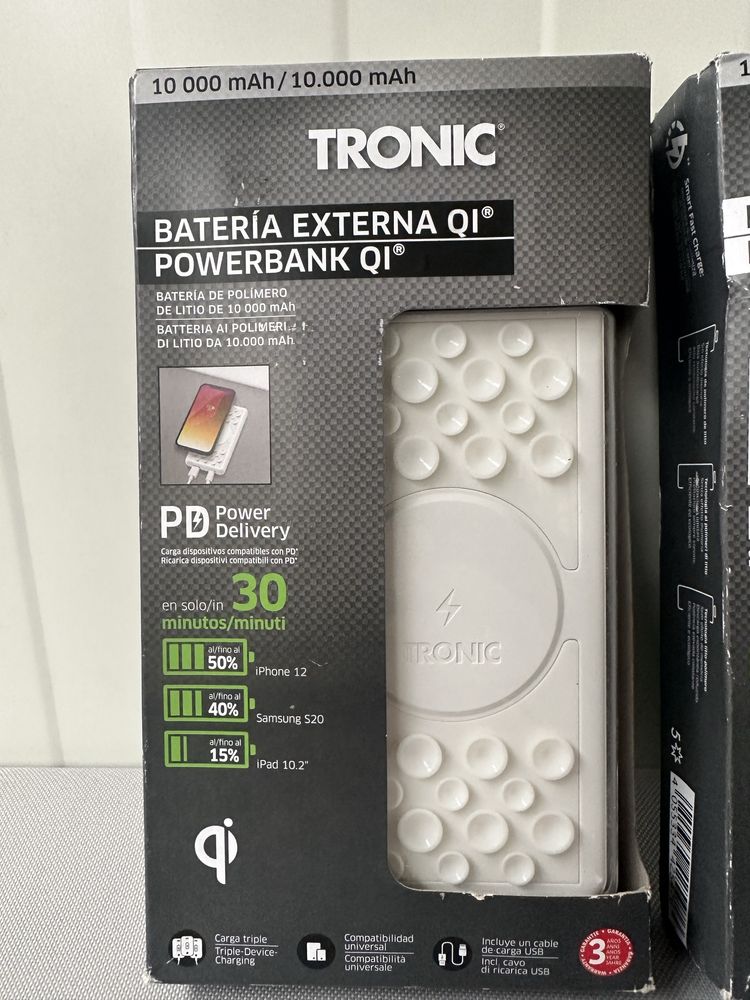 Powerbank 10 000 mAh z ładowaniem bezprzewodowym 10 W Tronic