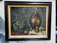 Martwa natura obraz sygnowany na płótnie 105x90  #1482 Stylowy Węgrów