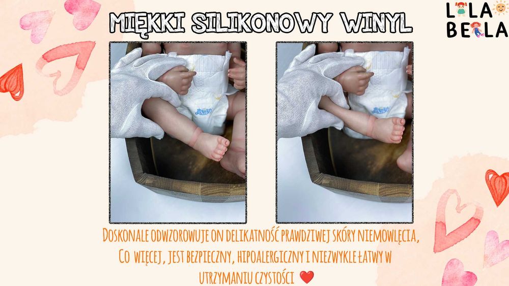 CUDOWNA Realistyczna Lalka BOBAS w Stylu Reborn z Duża Wyprawką !