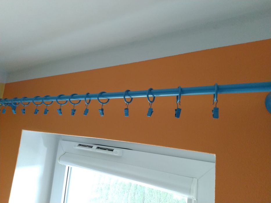 Karnisz niebieski końcówki do karnisza dziecięcy Disney Donald Miki