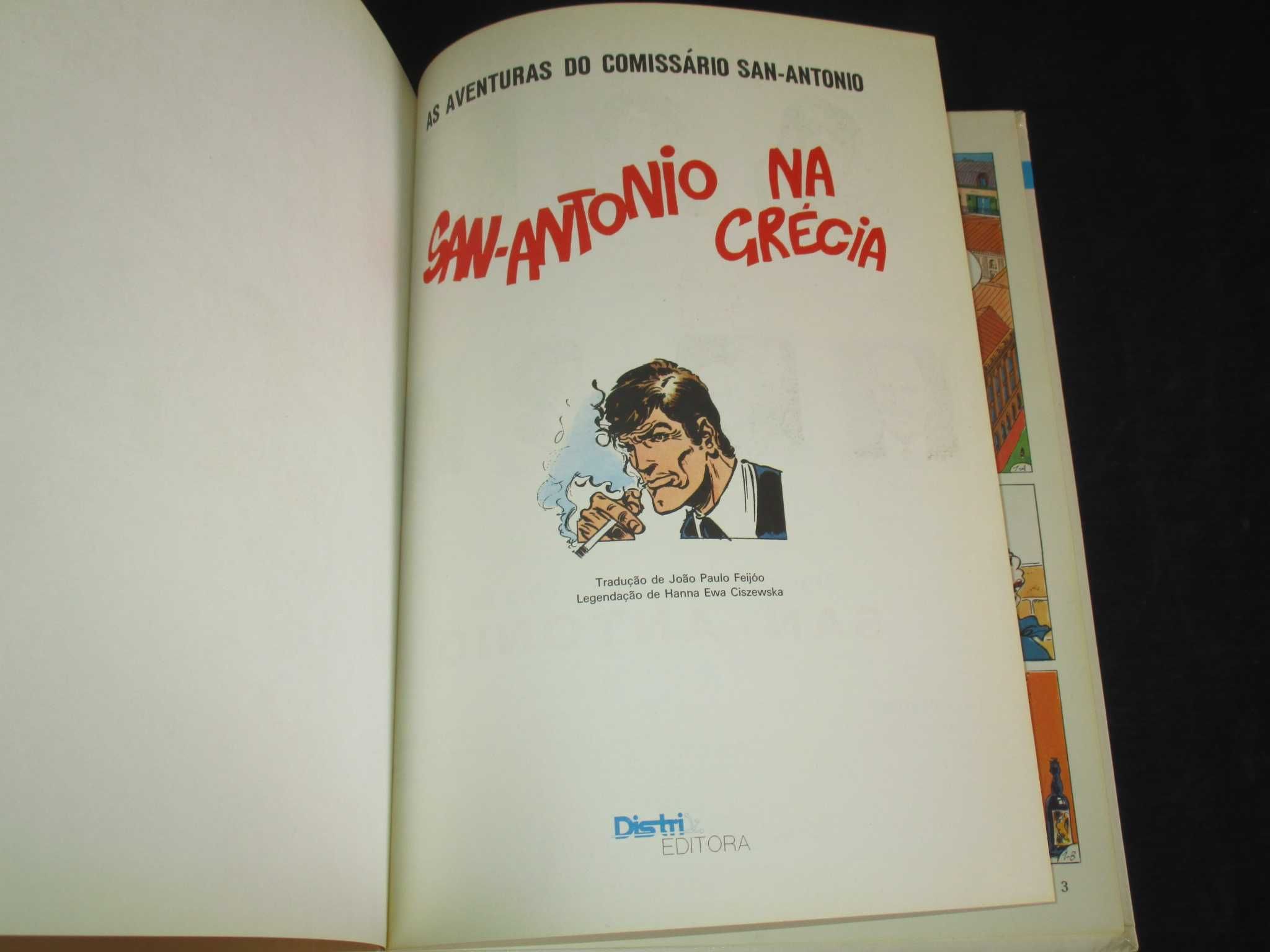 Livro Comissário San-Antonio na Grécia Distri