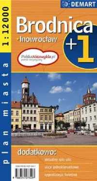 Plan miasta - Brodnica/Inowrocław 1:12 000 DEMART - Praca zbiorowa