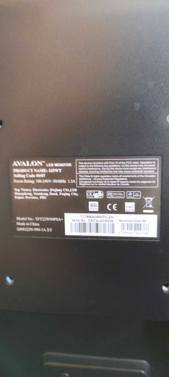 Sprzedam Duży Monitor Avalon Philips 22 cale z wbudowanymi głośnikami